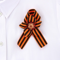 Лента с цветком на 9 мая &laquo;С Днем Победы&raquo;, 25 х 2,5 см