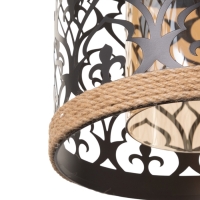 Светильник "Узор" 1х40Вт Е27 черный 23х23х22см