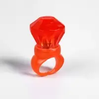 Световой аксессуар &laquo;Кольцо красное&raquo;, 3&times;2.2 см, батарейки AG13&times;3 (в комплекте), свечение RGB