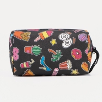 Косметичка на молнии, цвет чёрный/разноцветный