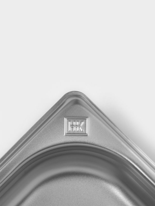 Гастроемкость 1/3x40 мм, 325x176x40 мм, толщина 0,8 мм