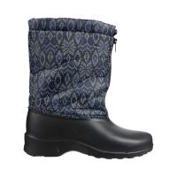 Сапоги женские комбинированные с фиксатором, иск. мех, с цветным рисунком, до -25&deg;, С-35.354Б,размер 40