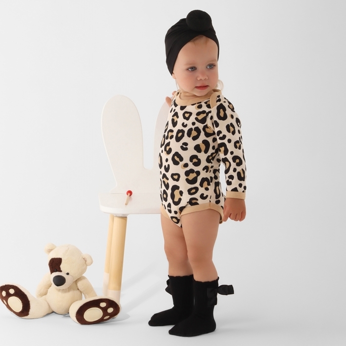 Боди с дл. рукавом Крошка Я «Леопард», рост 62-68 см Боди с дл. рукавом Крошка Я «Леопард», рост 62-68 см