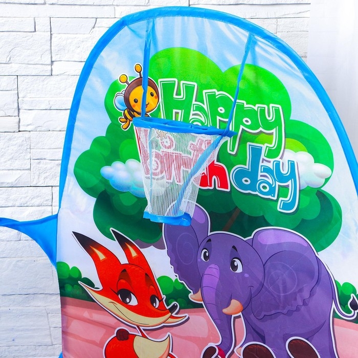 Палатка детская игровая - сухой бассейн для шариков «Зверята» без шаров Палатка детская игровая - сухой бассейн для шариков «Зверята» без шаров