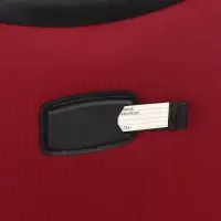 Чемодан 20",Текст,36*25*58,отд на молнии,1 нар/карм, увелич,код замок,4 колеса, красный