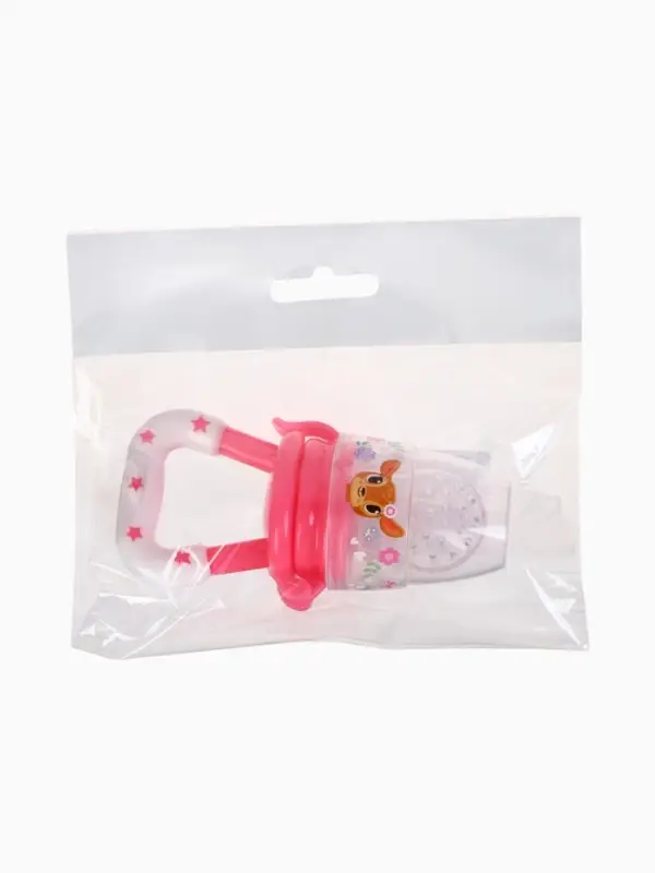 Ниблер (соска для прикорма), с силиконовой сеточкой "Оленята"