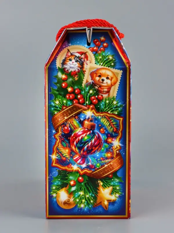 Коробка подарочная складная "Зимняя сказка" 23 х 10 х 22 см