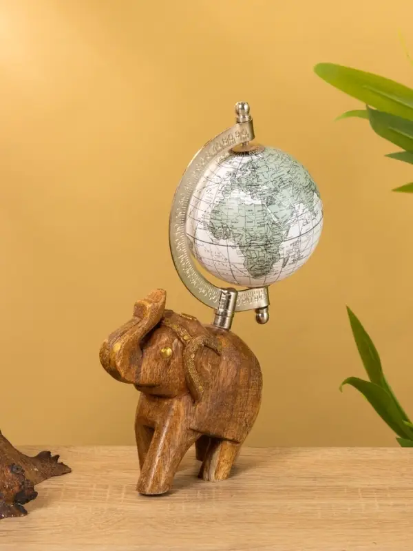 Глобус сувенирный, 11&times;8&times;21.5 см, подставка дерево