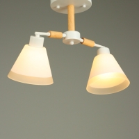 Люстра "Вудли" 2хЕ27 40Вт белый 45х16х29 см