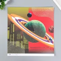 Двусторонняя бумага для скрапбукинга &laquo;Арт Узор. Космос&raquo;, 180 г/м&sup2;, 30.5&times;32 см