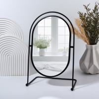 Зеркало настольное «Богема», зеркальная поверхность 17,5 × 26,5 см, цвет чёрный Зеркало настольное «Богема», зеркальная поверхность 17,5 × 26,5 см, цвет чёрный