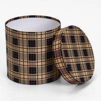 Шляпная коробка, Шотландская клетка , 20 х 20 см