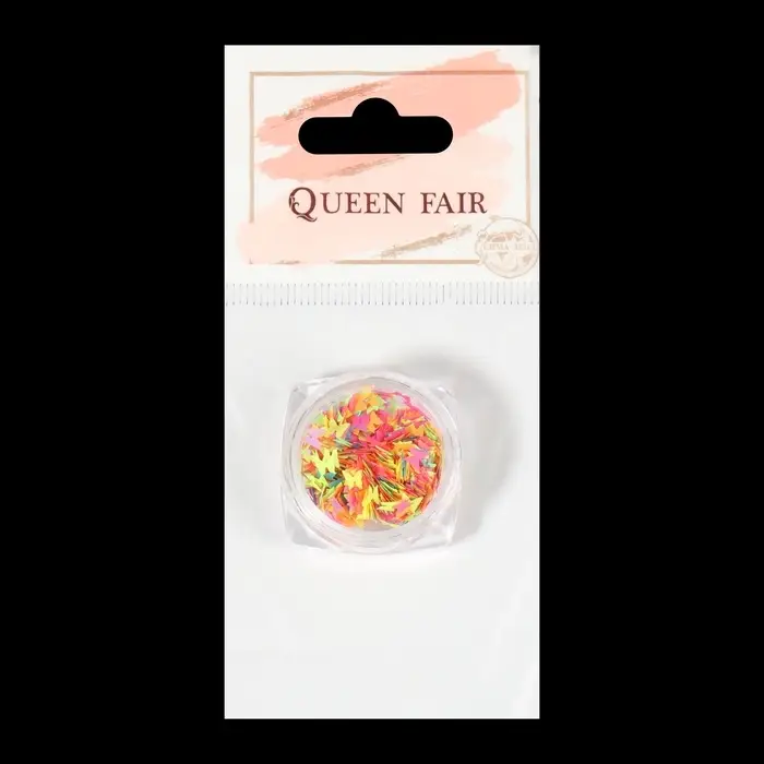 Пайетки для декора &laquo;Бабочки NEON&raquo;, разноцветные