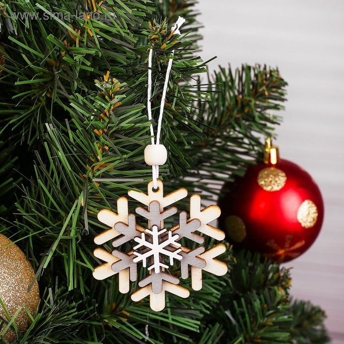 Подвеска новогодняя &laquo;Праздничная снежинка&raquo;
