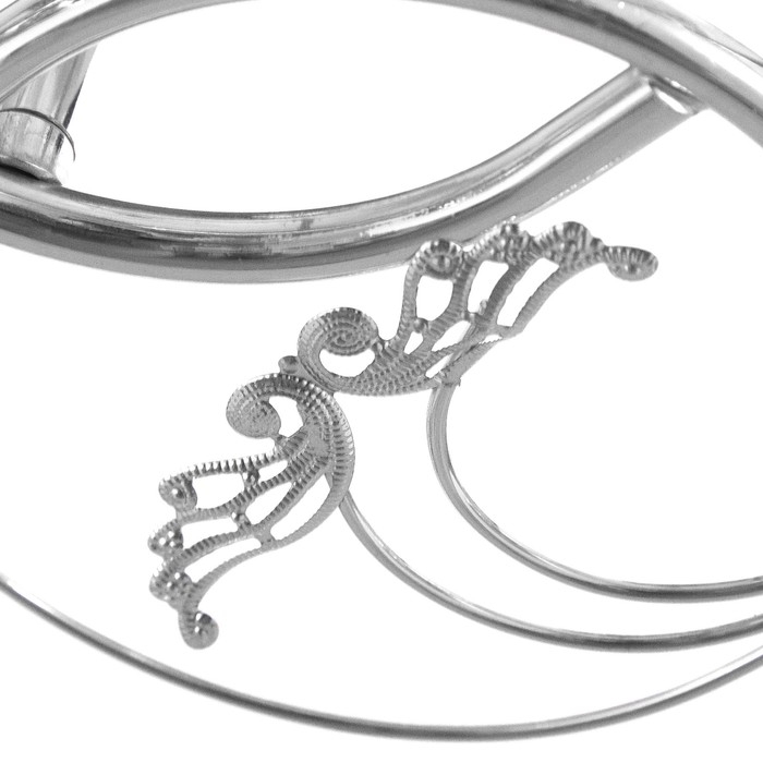 Люстра потолочная Люстра потолочная "Кураж" 3х40Вт Е27 Цвет: Серебро