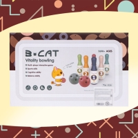 Боулинг &laquo;Котята&raquo;, 6 кеглей 15&times;5 см, 2 шара, диаметр 8 см