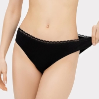 Трусы женские слипы, цвет черный, размер 46 (M)