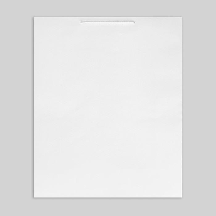 Пакет подарочный ламинированный, упаковка, &laquo;Белый&raquo;, 40 х 49 х 15 см