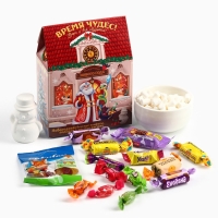 Сладкий детский подарок &laquo;Время чудес&raquo;: шоколадные конфеты с гипсовой фигуркой, 500 г.