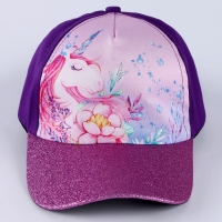 Кепка детская для девочки &laquo;Волшебный единорог&raquo;, р-р. 52-54 , 5-7 лет