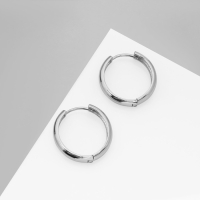 Серьги металл &laquo;Богема&raquo; кольцо, цвет серебро