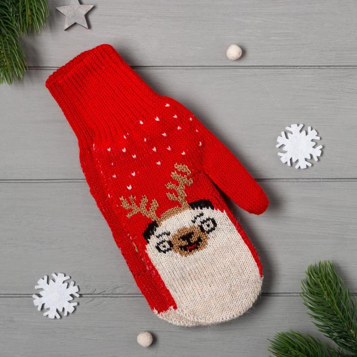 Женские варежки в подарочной коробке Женские варежки в подарочной коробке "Подарок " р.19