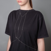 Портупея &laquo;Геометрия&raquo; треугольники, цвет серебро