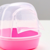 Туалет для грызунов фигурный "Пижон", 13 х 10 х 10 см, розовый Туалет для грызунов фигурный "Пижон", 13 х 10 х 10 см, розовый