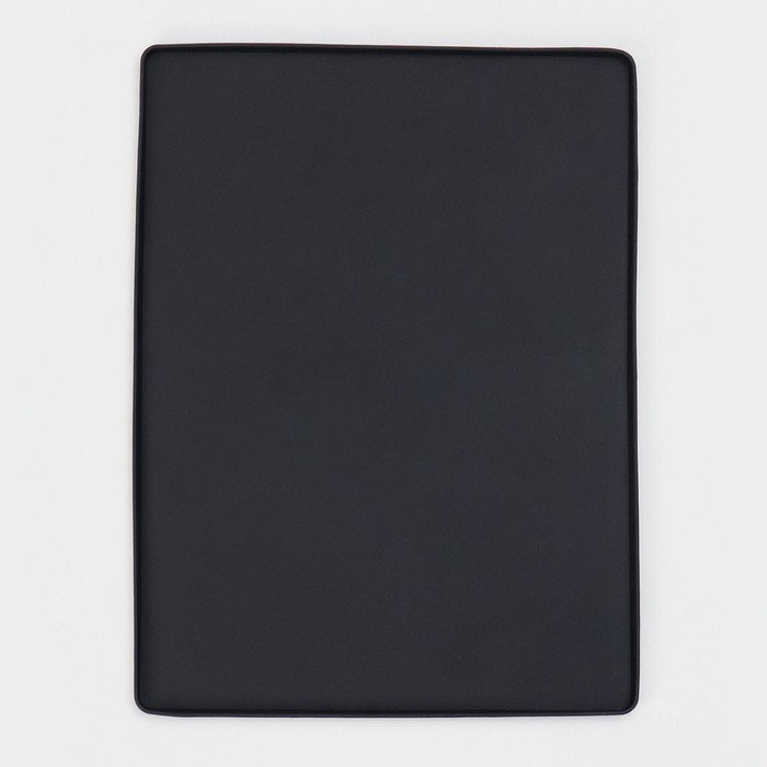 Противень для духовки Доляна «Криспи», силикон, 40×30 см, цвет чёрный Противень для духовки Доляна «Криспи», силикон, 40×30 см, цвет чёрный