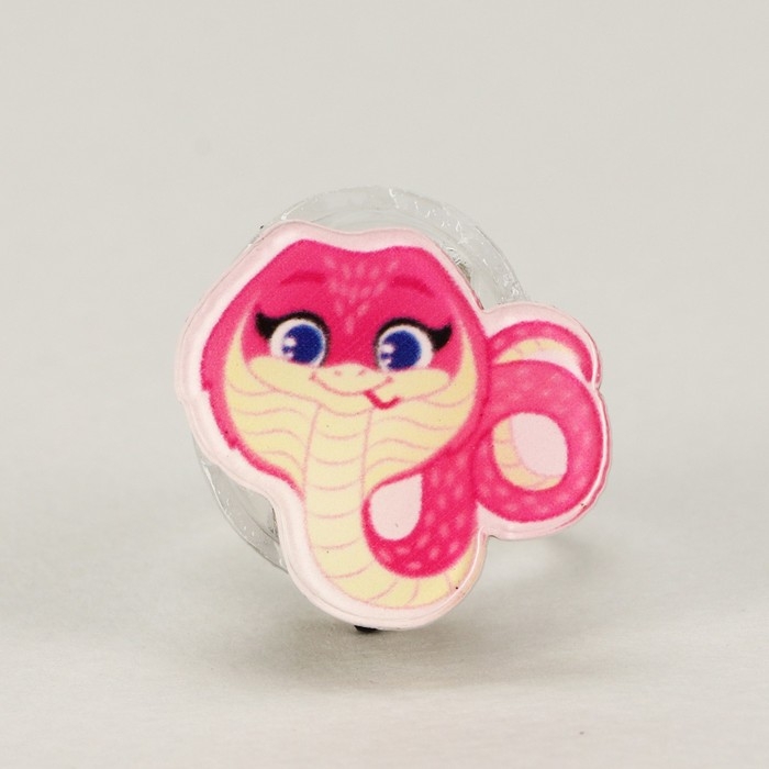 Кольцо с огоньком новогоднее &laquo;Милая змейка&raquo;, на Новый год, 3 х 3 х 3 см