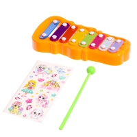 Металлофон фигурный, цвет МИКС Металлофон фигурный, цвет МИКС