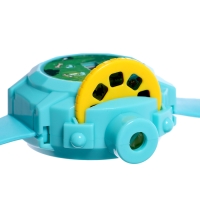 Часы-проектор &laquo;Динозавры&raquo;, световые эффекты, 24 картинки, цвет голубой