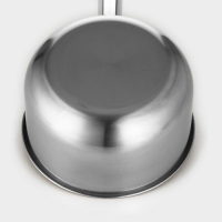 Ковш из нержавеющей стали с длинной ручкой, 1,8 л, 41&times;16&times;9,5 см, металлическая ручка, цвет серебряный