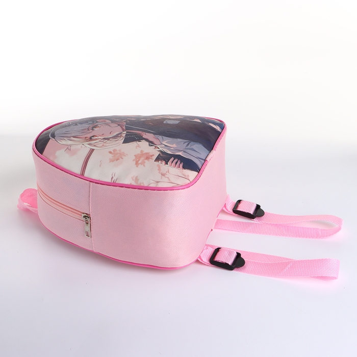 Рюкзак детский на молнии «Выбражулька», цвет розовый Рюкзак детский на молнии «Выбражулька», цвет розовый