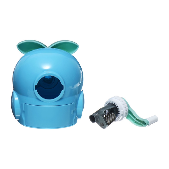 Точилка механическая с контейнером Сова Синяя