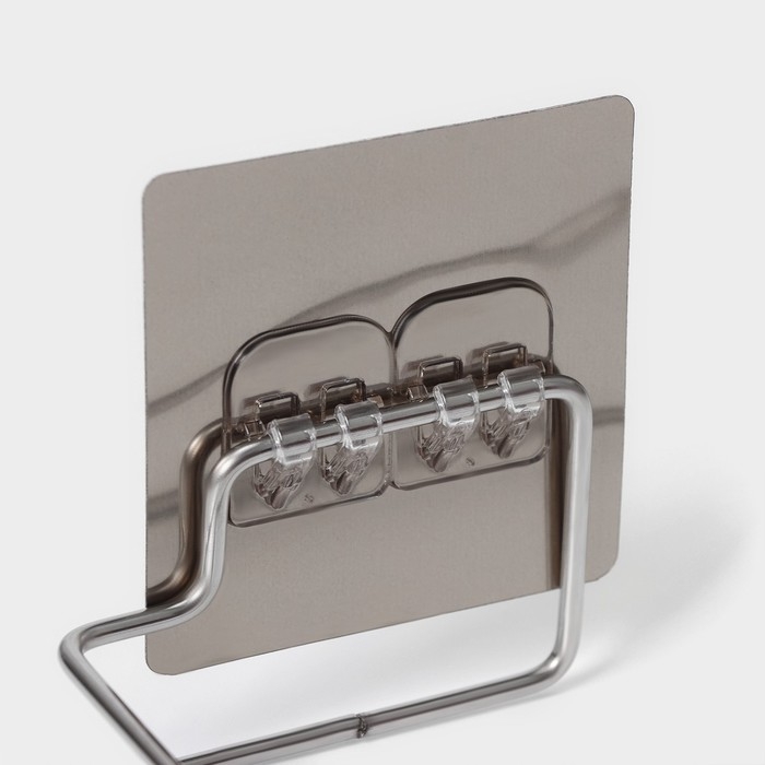 Держатель для туалетной бумаги Доляна, 17&times;8 см, на липучке