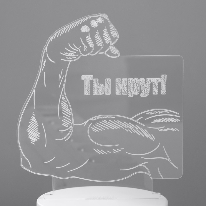 Светильник "Ты крут" LED RGB от сети 12,8х9,5х14,5 см RISALUX