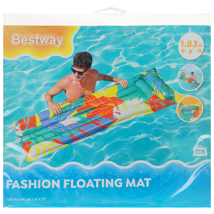 Матрас для плавания «Яркий», 183 х 69 см, цвет МИКС, 44033 Bestway Матрас для плавания «Яркий», 183 х 69 см, цвет МИКС, 44033 Bestway