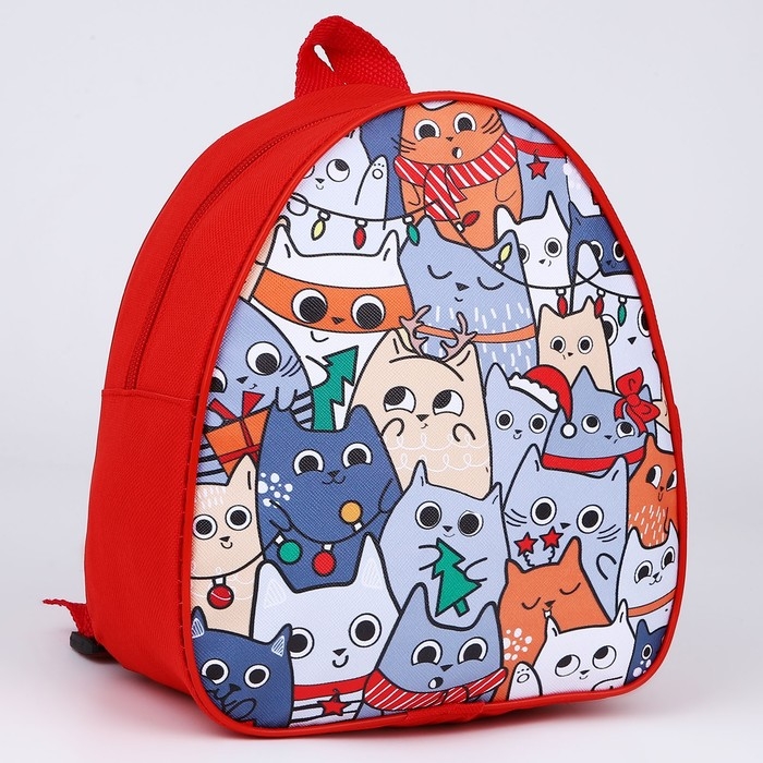 Рюкзак детский новогодний &laquo;Котики&raquo;, 23х20,5 см