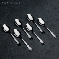 Ложка чайная &laquo;Росинка&raquo;, длина 13,7 см, толщина 1,8 мм, цвет серебряный