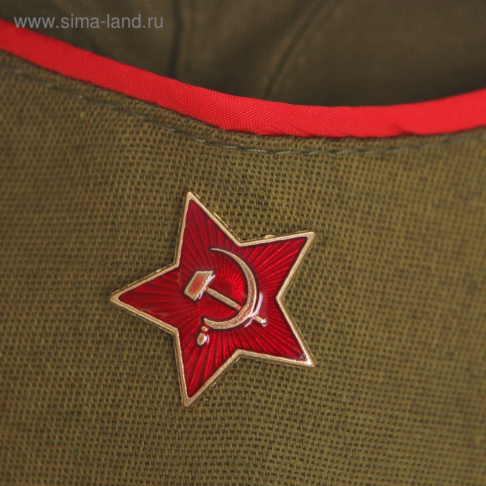 Карнавальный костюм для девочки &laquo;Военный&raquo;, платье, ремень, пилотка, рост 104&ndash;110 см