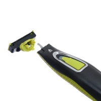 Триммер для волос Luazon LTRI-04, для усов/бороды, 3 насадки, АКБ, черно-зеленый