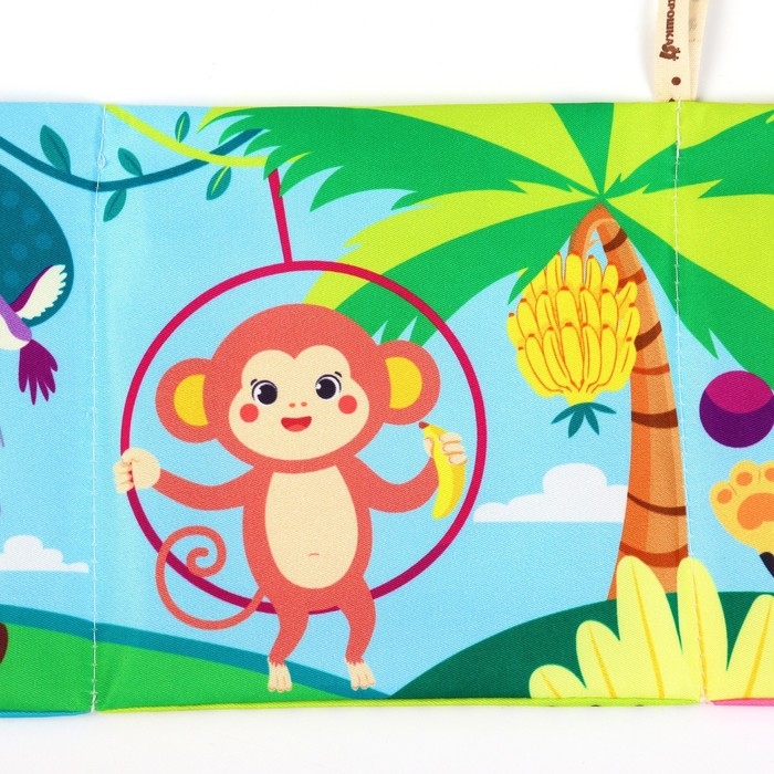 Бортик на кроватку &laquo;Африка&raquo; 14х70 см, Крошка Я