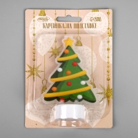 Световая картинка на подставке &laquo;Ёлочка&raquo; 11 см, батарейки, свечение тёплое белое