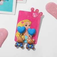 Клипсы детские «Выбражулька» животные, медвежата, цветные Клипсы детские «Выбражулька» животные, медвежата, цветные