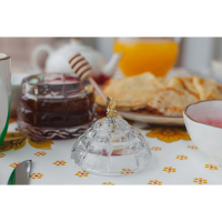 Ёмкость хрустальная для мёда &laquo;Улей с пчёлкой&raquo;, 200 мл, h=11.8 см