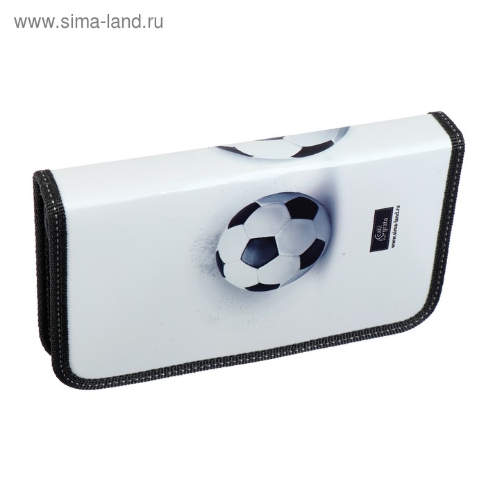 Пенал 1 секция 115 х 205 х 30 мм, Calligrata Пенал 1 секция 115 х 205 х 30 мм, Calligrata "Крутой футболист", ламинированный картон