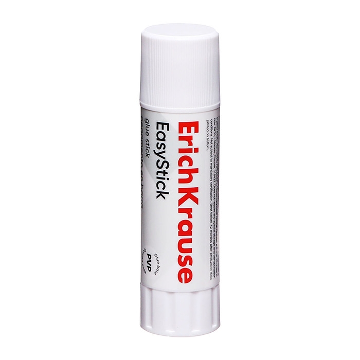 Клей-карандаш ErichKrause Standard, 19 г, быстрое склеивание