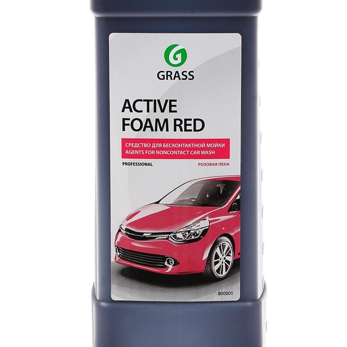 Шампунь для бесконтактной мойки Grass Active Foam Red, 1л (1:30-1:50) Шампунь для бесконтактной мойки Grass Active Foam Red, 1л (1:30-1:50)
