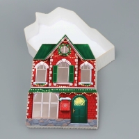 Коробка подарочная &laquo;Новогодний дом&raquo;,16 х 22 х 5 см, Новый год